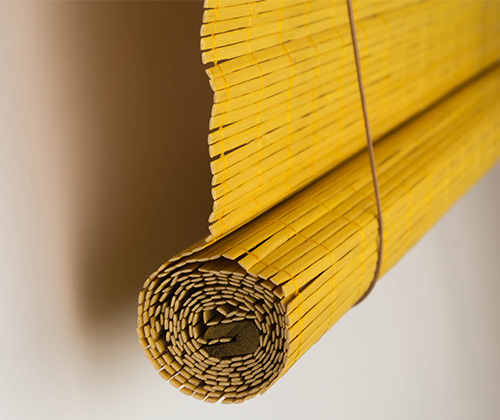 Bamboe rolgordijn bamboe detail